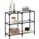 vidaXL 846028 Transparent/Black Table Console 30x98cm