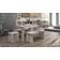 Tojo Bank White/Natural Dining Table 47x120cm