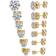Shein pairsSet RhinestoneDecor Stud Earrings