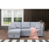 Ebern Designs Navaeh Light Gray Sofa 81.5" 3 Seater