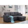 Ebern Designs Navaeh Dark Gray Sofa 81.5" 3 Seater