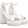 Buffalo Pumps & High Heels Bonny Cross white Pumps & High Heels for ladies