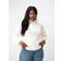 Selected Femme Halv Lynlås Pullover hvid