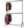 House of Home Garment Black Clothes Rack 152x218cm