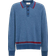Coach Knit Long Sleeve Polo - Blue/Red