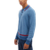 Coach Knit Long Sleeve Polo - Blue/Red