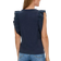 s.Oliver Stretch Top with Embroidered Cap Sleeves - Deep Blue