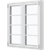 Klarvinduer BH4-8_138 Trä Sidohängt fönster 2-glasfönster 157x40cm