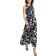Anne Klein Petite Smocked Bodice Tiered Maxi Dress - Black