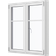 Klarvinduer BH2-41_138 Trä Sidohängt fönster 2-glasfönster 80x45cm