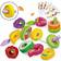 Shein 1set Children's Fruit Bead Stringing Toy With Abs Material, Picture Cognition Learning Card, Educational Toy For Sorting And Stacking Fine Movement Skills, Suitable For Pretend Play, Early Montessori Teaching Aid For Boys And Girls 3+ Years Old