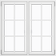 Klarvinduer BH2-12_138 Trä Sidohängt fönster 2-glasfönster 80x60cm