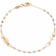 Macy's Tricolor Rosary Bracelet - Gold/Rose Gold/White Gold