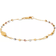 Macy's Tricolor Rosary Bracelet - Gold/Rose Gold/White Gold