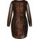 City Chic Razzle Dress Plus Size - Bronze