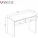 VICCO Emma White/Sonoma Dressing Table 106.2x120cm