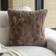 Shein pc Plush Embossed Square Without Pillow Simple Seasons Pillow Case Brown (50x30cm)