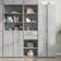 vidaXL 3281458 Concrete Grey Skænk 50x185cm