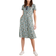 Seasalt Cornwall Enor Fit & Flare Dress - Inked Bloom Dark Balsam