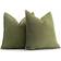 Shein pc Pattern Edged Pillow Soft Snowy Cushion Cover Green (50x30cm)