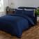 Brentfords Plain Dye Duvet Cover Blue (198x137cm)