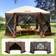 VEVOR Pop Up Gazebo Telt 6 Sidet Brun