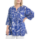 Samoon Organic Cotton Tunic - Blue Splash Patterned