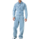 boohooMAN Relaxed Fit Long Sleeve Denim Jumpsuit - Light Blue