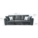 The Great British Hatton Dark Grey Sofa 263cm 5pcs 5 Seater