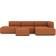 AllModern Modular Rust Sofa 95.3" 4pcs 4 Seater