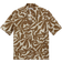 Mango Esvedra Regular Fit Textured Printed Shirt - Medium Brown