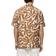 Mango Esvedra Regular Fit Textured Printed Shirt - Medium Brown