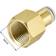 Unique Bargains Push to Connect Tubing Fittings 6mm Tubing OD x 3/8 PT Female Straight Pneumatic Connector Golden Tone