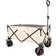 Bed Bath & Beyond Folding Wagon, Heavy Duty Utility Beach Wagon Cart for Sand with Big Wheels, Adjustable Handle & Drink Holders