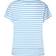 Mads Nørgaard Stripe Torva Tee - Alaskan Blue/Brilliant White