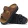 Birkenstock Arizona Platform Suede Leather - Dark Tea/ Black