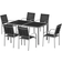 OutSunny 84G-039V00GY Juego de comedor de patio, 1 Mesa incl. 6 Sillas