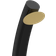 Sined Doccia Solare Sole Xxl Nera E Oro Per Giardino Con Soffione Rotondo Diametro 20 Cm 40 Litri Rubinetto Lavapiedi Altezza 226.6 Cm Struttura Curva Nero