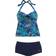 Lascana Tropical Print Tankini Set - Blue/Print