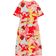 White Stuff Jamie Linen Blend Dress - Orange Print