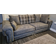 Verona Scatter Grey Sofa 250cm 4 Seater