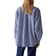 Warehouse Oversized Stripe Shirt - Mid Blue