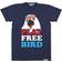 Tipsy Elves Men's Play Free Bird Tee - Blue