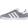 adidas Junior Gazelle Shoes - Grey Three/Cloud White/Gold Metallic