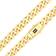 Nuragold Royal Monaco Miami Cuban Link Chain Bracelet 7.5mm - Gold