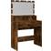 vidaXL LED Smoked Oak Dressing Table 41x80cm