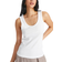 Tu Classic Ribbed Vest Top - White