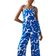 Tu For All The Love Printed Cami Jumpsuit - Blue