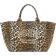 Ganni Oversized Canvas Tote Bag - Leopard