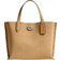 Coach Willow Tote Bag 24 With Rivets - Silver/Peanut